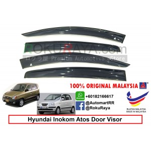 Hyundai Inokom Atos 1997-2007 AG Door Visor Air Press Wind Deflector (Big 12cm Width)